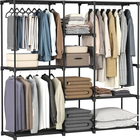 BOXED SONGMICS PORTABLE OPEN WARDROBE (1 BOX)