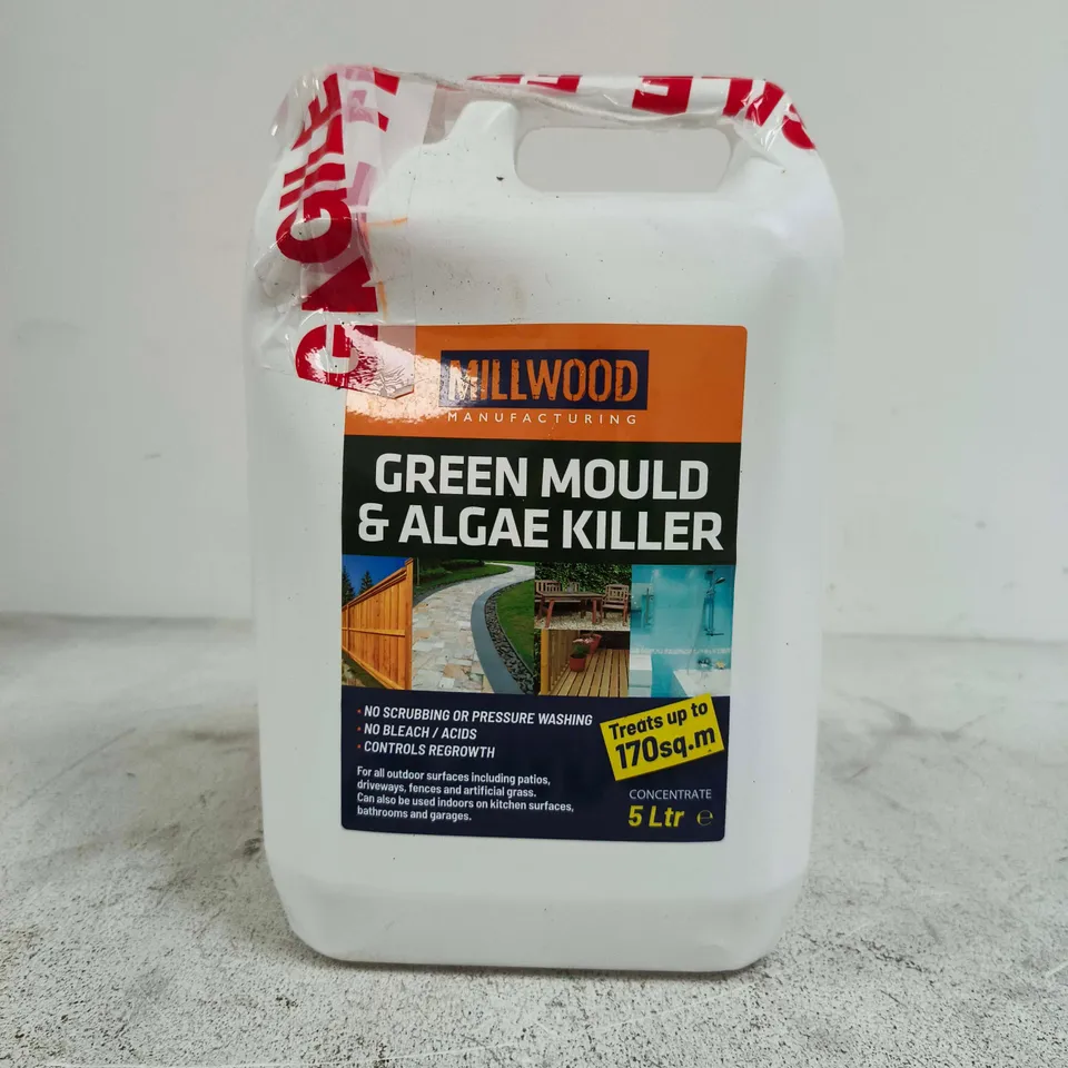 MILLWOOD GREEN MOULD & ALGAE KILLER CONCENTRATE – 5 LITRE