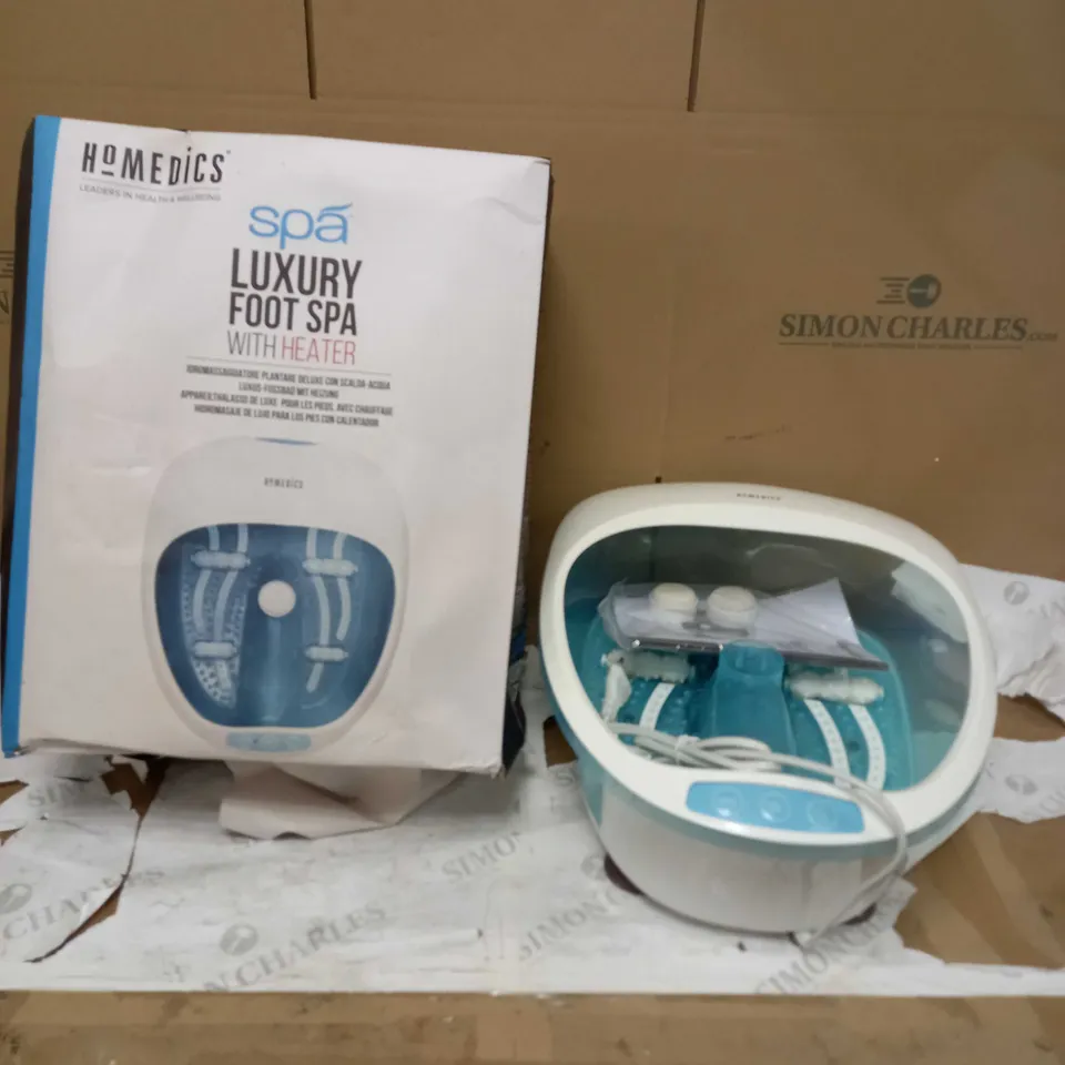 HOMEDICS SPA LUXURY FOOT SPA WITH HEATER
