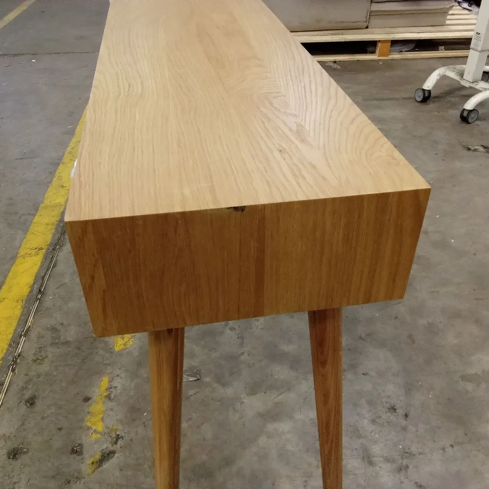DESIGNER PART SOLID WOOD CONSOLE TABLE - NATURAL