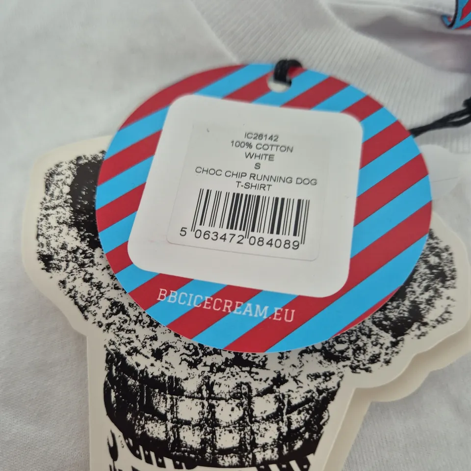ICE CREAM BY BILLIONAIRE BOYS CLUB T-SHIRT – WHITE, SIZE S