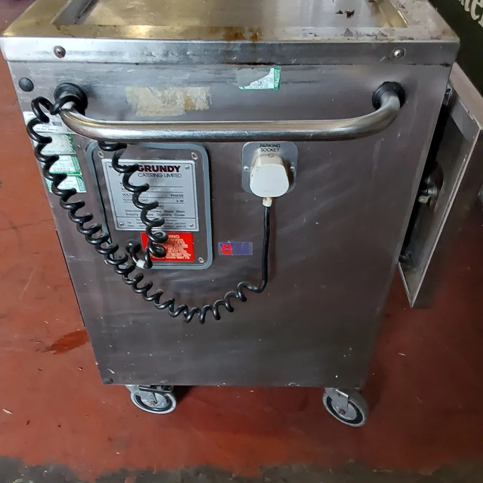 GRUNDY G-MAID HOT TROLLEY CUPBOARD MOBILE FOOD WARMER 