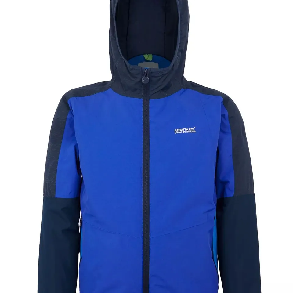BRAND NEW REGATTA KID'S VOLCANICS VIII REFLECTIVE WATERPROOF JACKET IN OLYMPIC BLUE/NAVY SIZE 14 YEARS