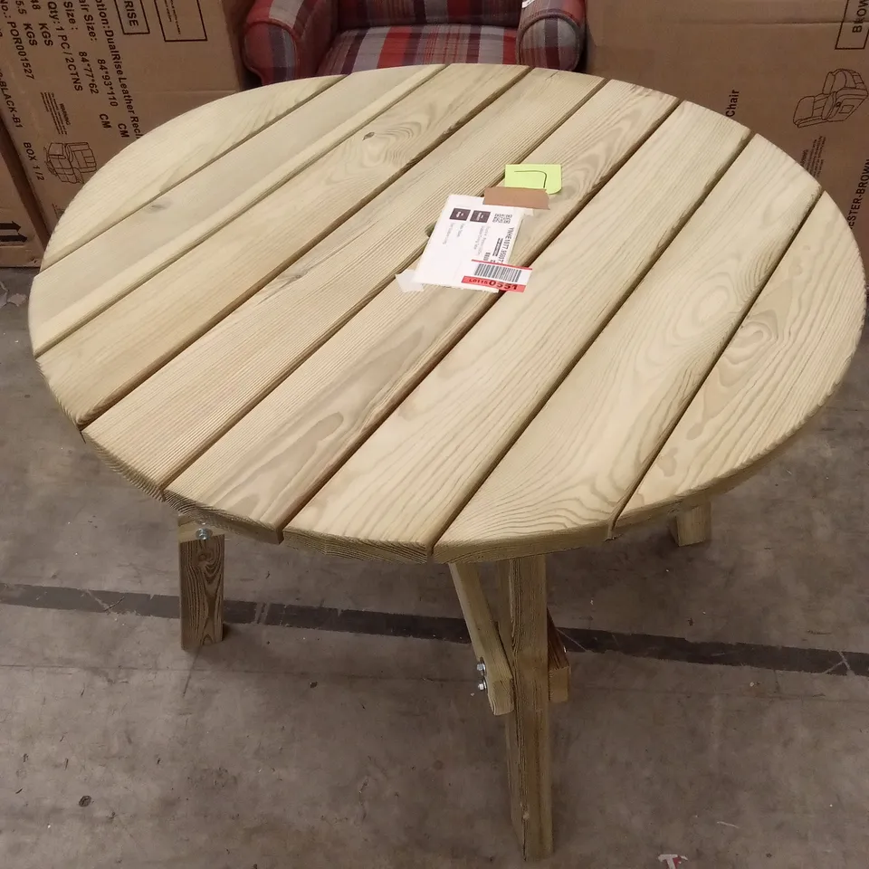 DESIGNER ROUND 4-PERSON 100cm OUTDOOR DINING TABLE