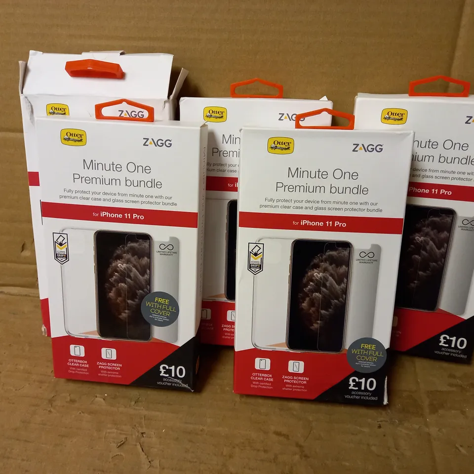 LOT OF 5 MINUTE ONE PREMIUM BUNDLES FOR IPHONE 11 PRO