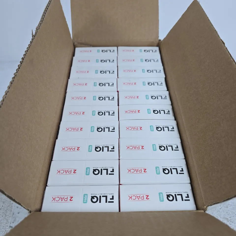 APPROXIMATELY 180 BOXED HALE FLIQ STRAWBERRY RASPBERRY CHERRY ICE REPLACEMENT POD PACKS (2 REPLACEMENT PODS PER PACK)
