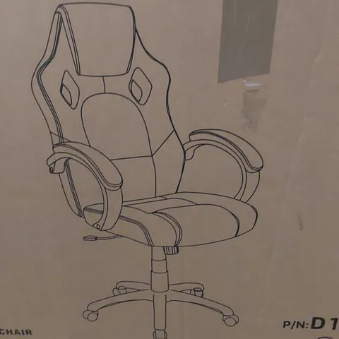 BOXED GAMING CHAIR- GREY (1 BOX)