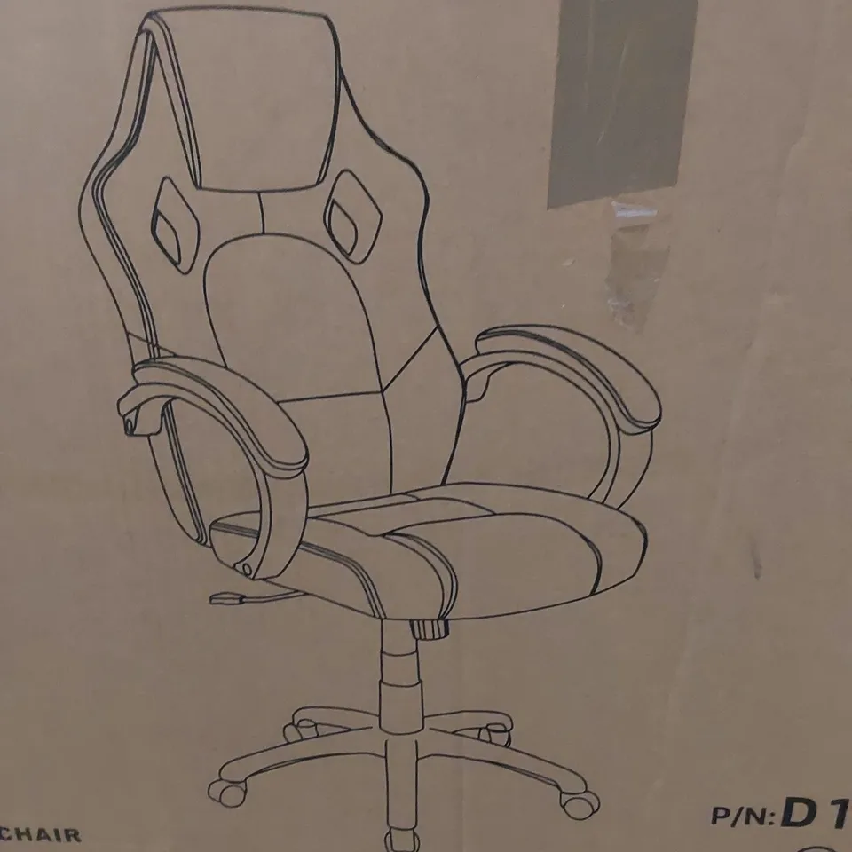 BOXED GAMING CHAIR- GREY (1 BOX)