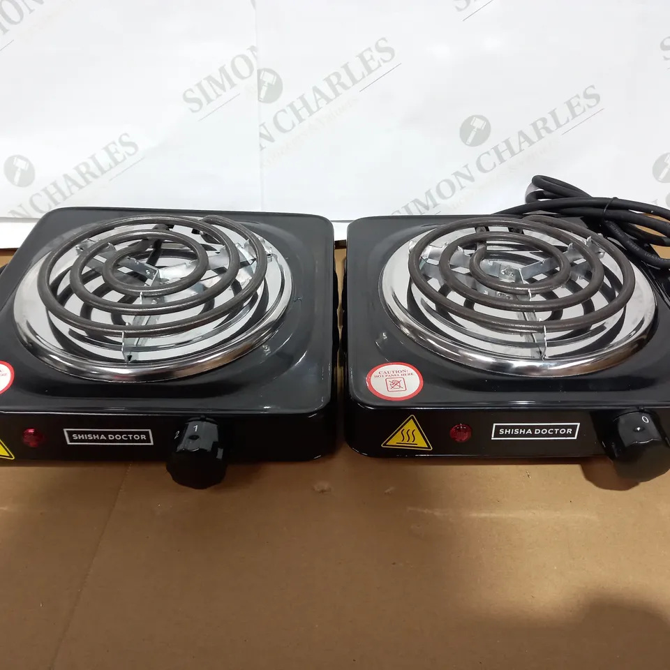 LOT OF 2 SHISHA DOCTOR CHARCOAL BURNERS SD100