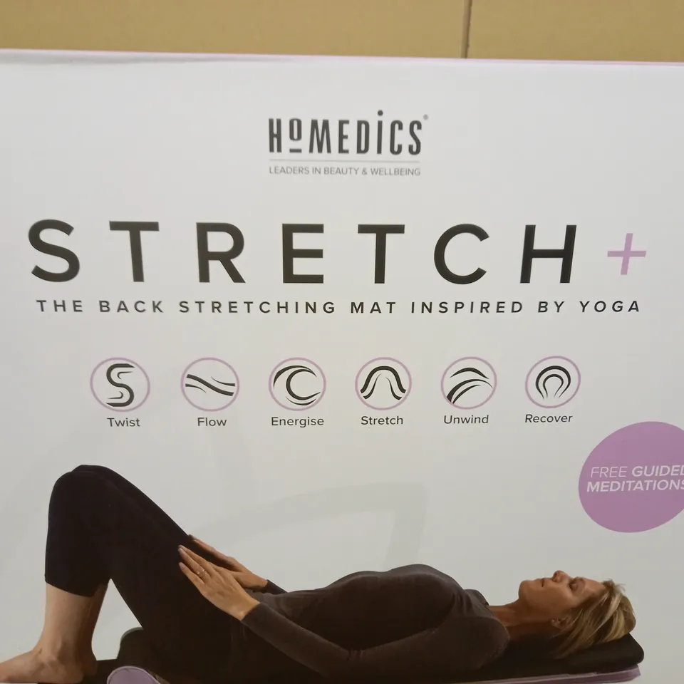 HOMEDICS STRETCH+THE  BACK STRETCHING MAT INSPIRED BY YOGA