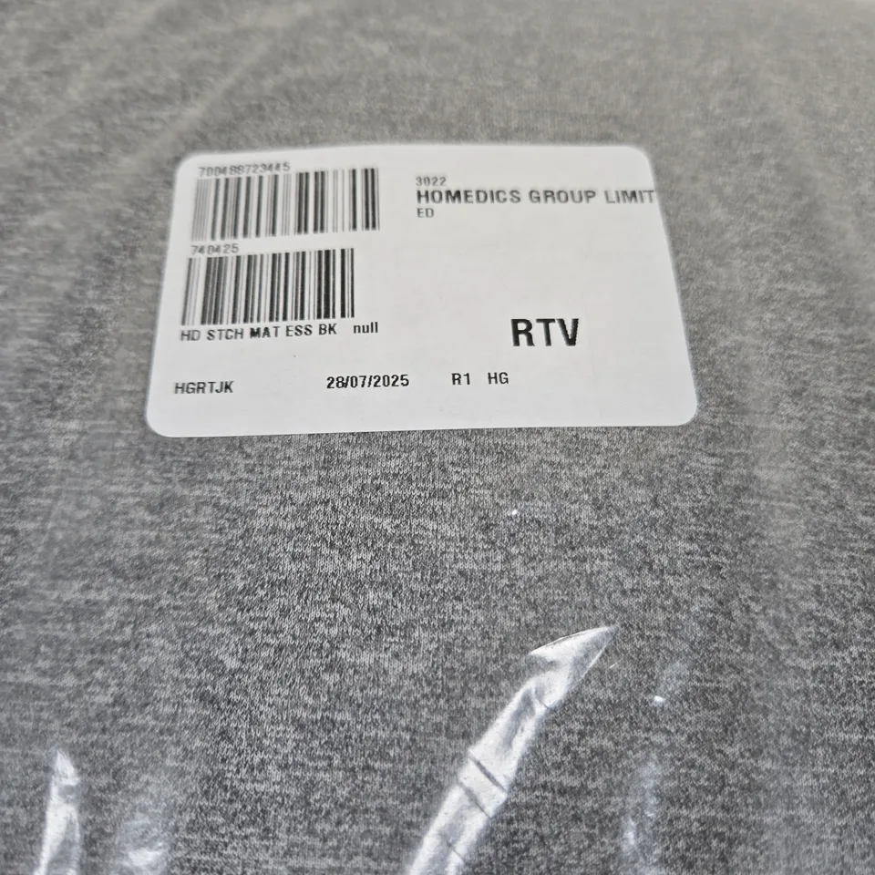 HOMEDICS GREY FABRIC CUSHION/THROW – SEALED PACKAGING (RTV LABEL) MASSAGE
