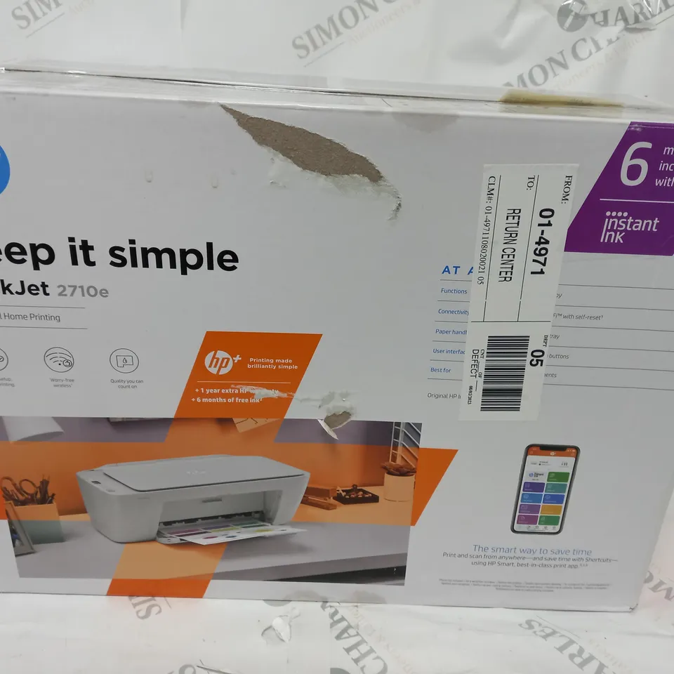BOXED HP DESKJET 2710E PRINTER
