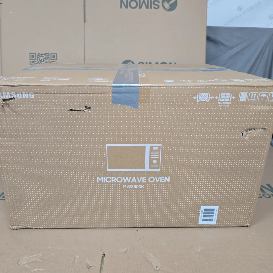 BOXED SAMSUNG MS23K3513AK/EU SOLO 23L MICRCOWAVE OVEN - COLLECTION ONLY