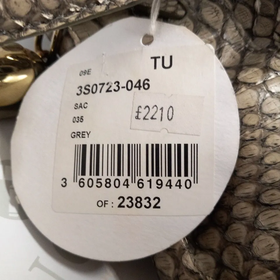 CHLOE GREY PYTHON HANDBAG