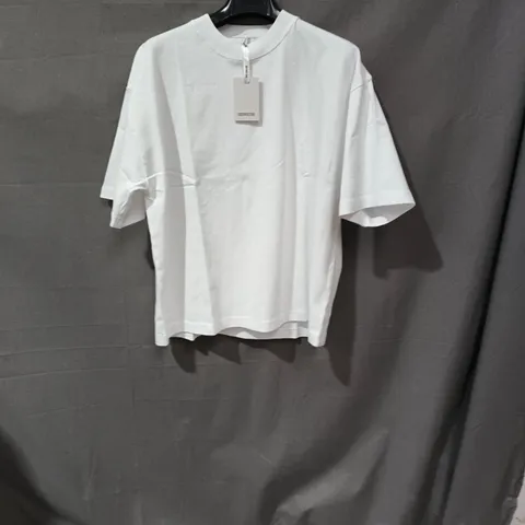 DESTRUCTIVE CROPPED T-SHIRT – WHITE – XS