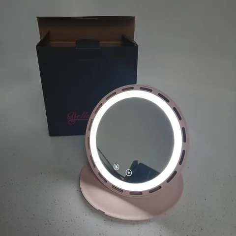 BELLALICIOUS LED MAKEUP MIRROR WITH RING LIGHT – PINK, MODEL BM-2558