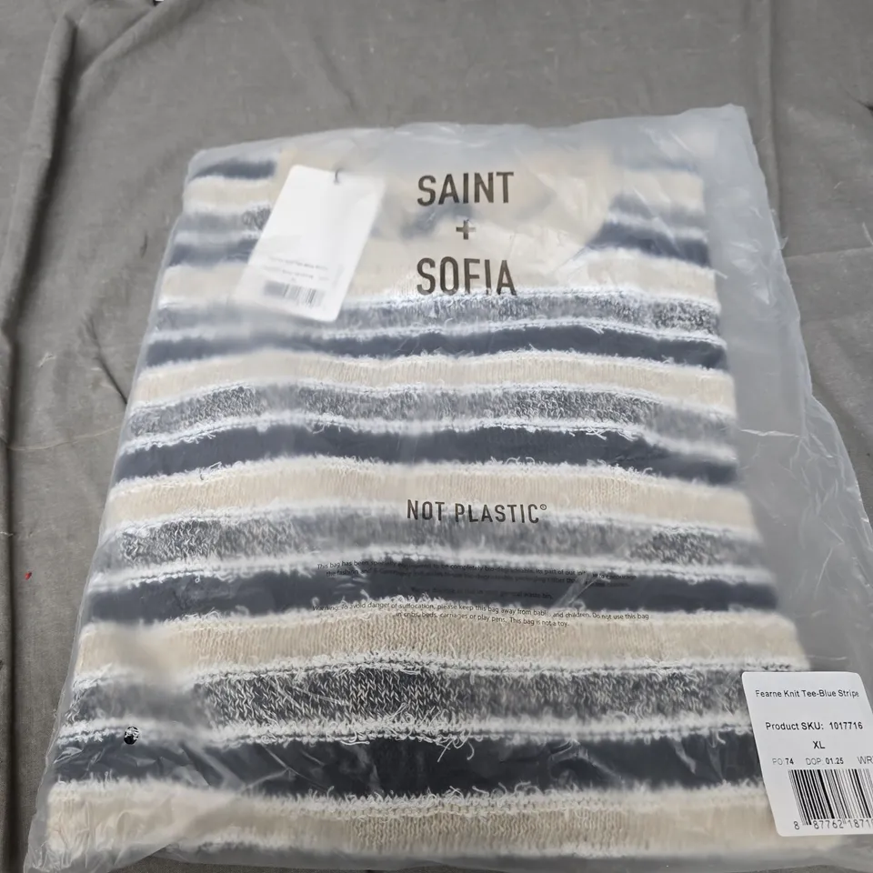 SAINT + SOFIA KNIT TEE SIZE XL
