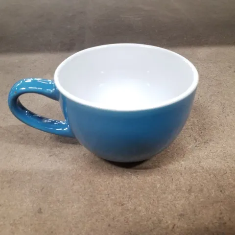 BOXED ARGON TABLEWARE  - COLOURED CAPPUCCINO CUP & SAUCER - 250ML 