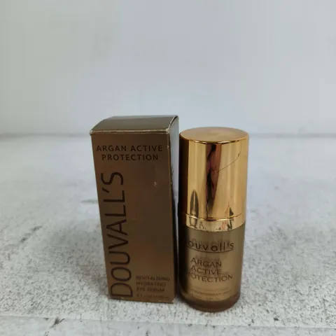 DOUVALL'S ARGAN ACTIVE PROTECTION REVITALISING EYE SERUM – BOXED