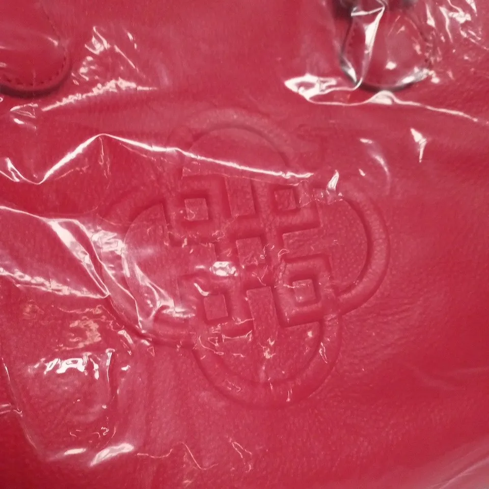 SADDLE REAL LEATHER HANDBAG – RED