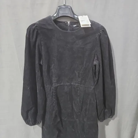 NOBODY'S CHILD BLACK CORDUROY DRESS – UK 8 (EU 36, US 4)