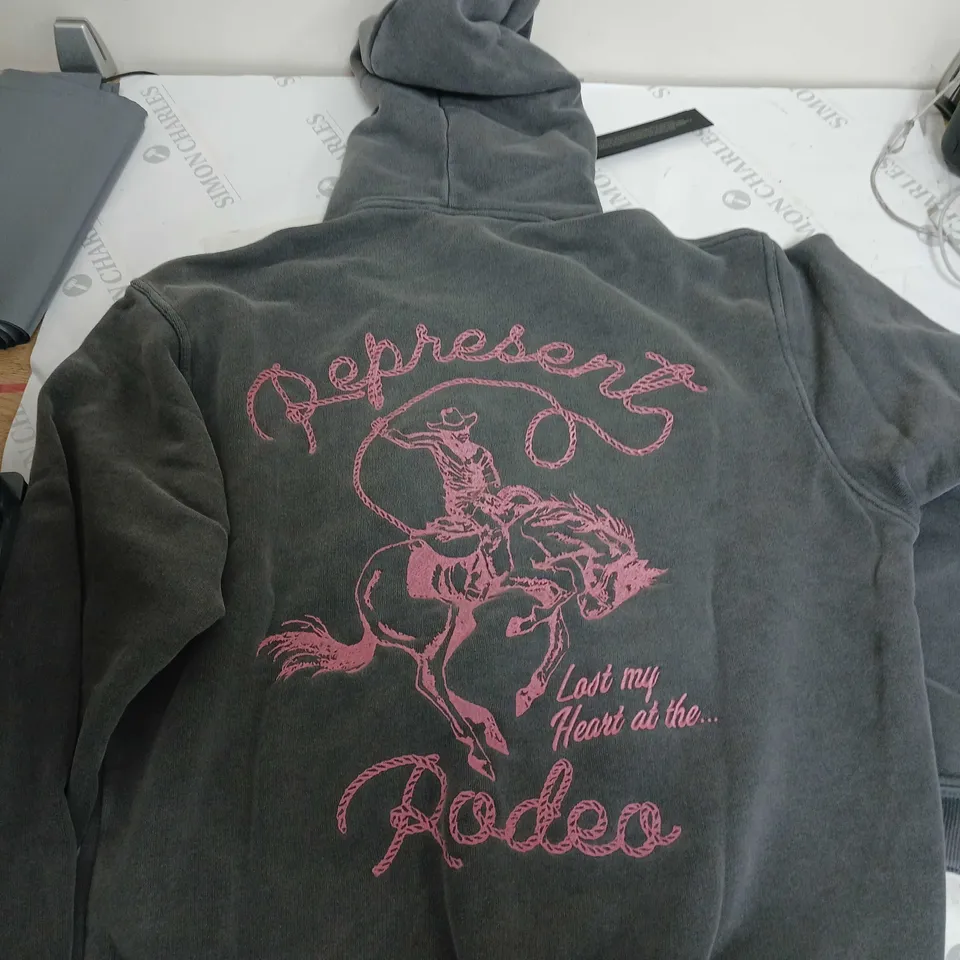 REPRESENT GREY HOODIE RODEO - SMALL