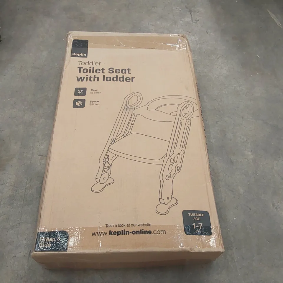 BOXED KEPLIN TODDLER TOILET SEAT WITH LADDER