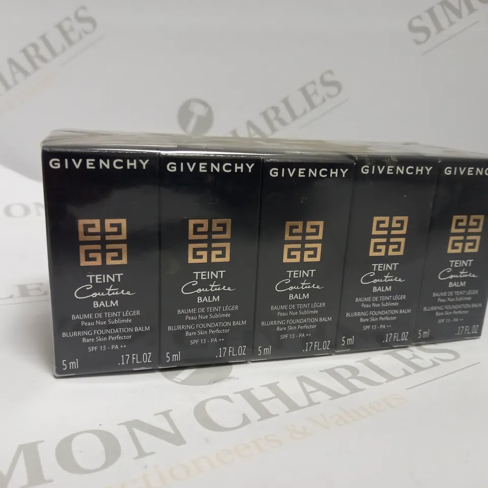 APPROXIMATELY 10 X 5ML GIVENCHY TEINT COUTURE BLURRING FOUNDATION BALM #3 NUDE SAND SAMPLES