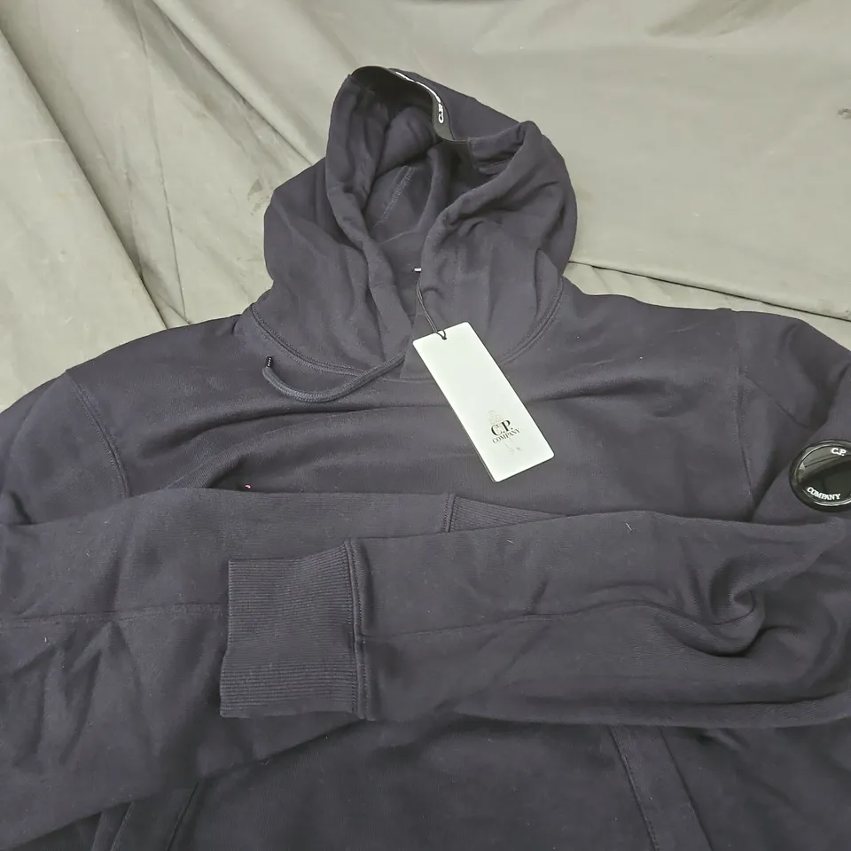 C.P. COMPANY HOODED SWEATSHIRT – NAVY, SIZE S