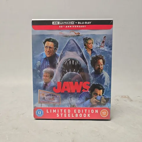 SEALED JAWS 50TH ANNIVERSARY LIMITED EDITION 4K ULTRA HD STEELBOOK