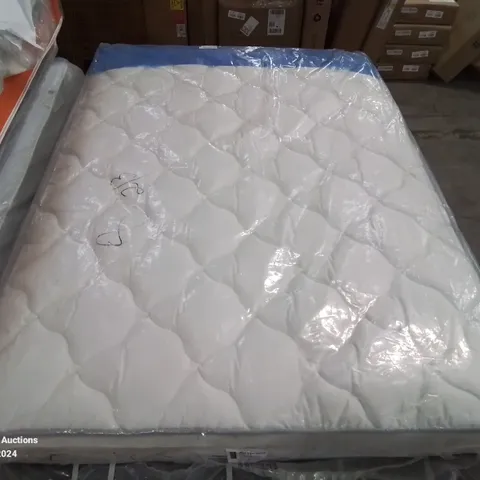 BAGGED DESIGNER DOUBLE 135CM AIRSPRUNG LUXURY QUILTED MEDIUM MATTRESS