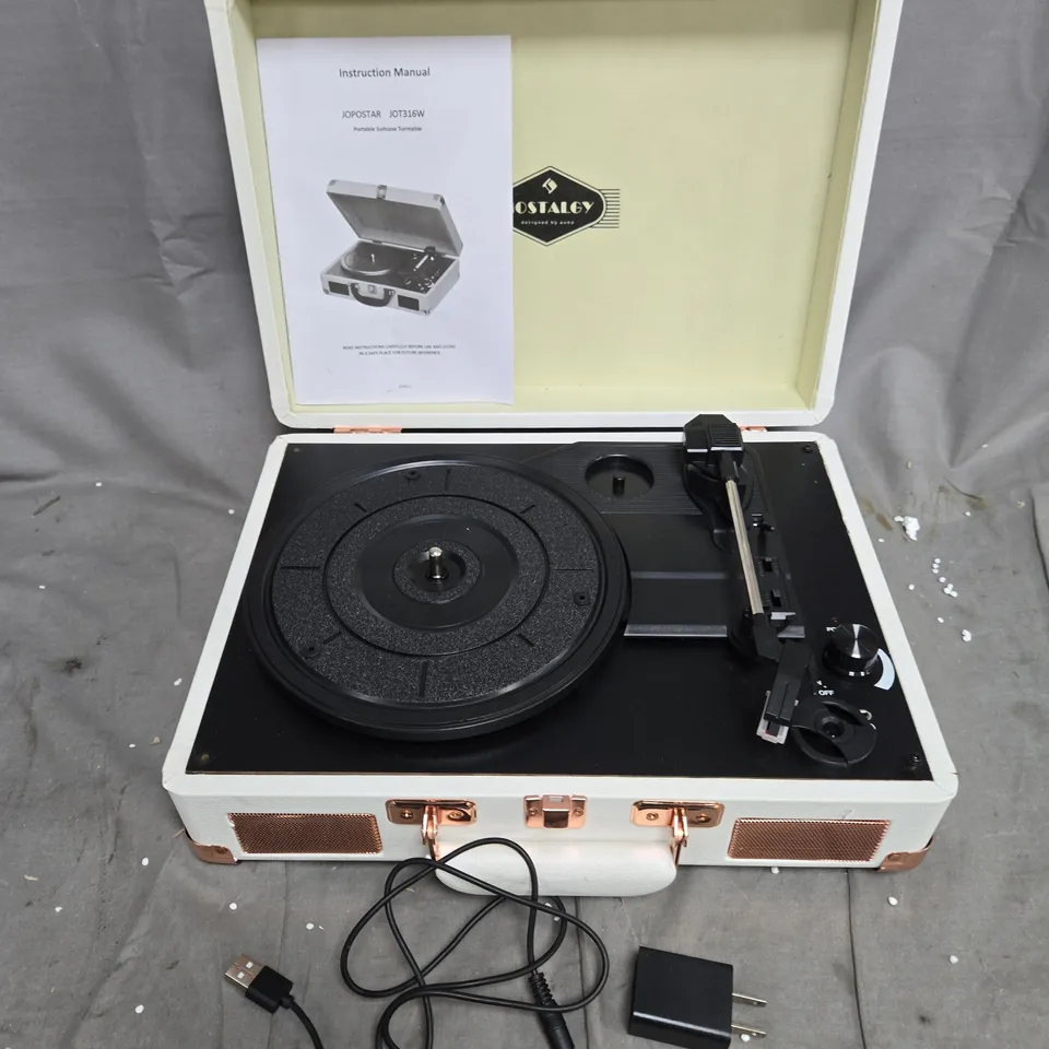 AUNA JOPOSTAR PORTABLE SUITCASE TURNTABLE