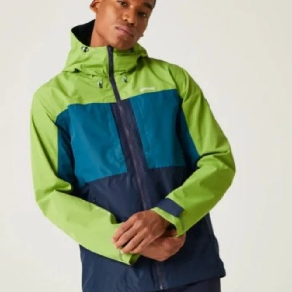 REGATTA MALAND RMW402 PIQUANT GREEN MOROCCAN BLUE SIZE 3XL