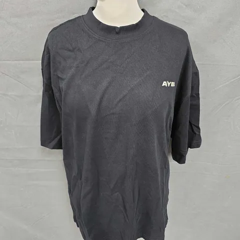 AYBL BLUR OVERSIZED TSHIRT IN BLACK SIZE S