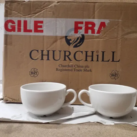 BOXED PACK OF 24 CHURCHILL WHITE CAPPUCCINO CUPS