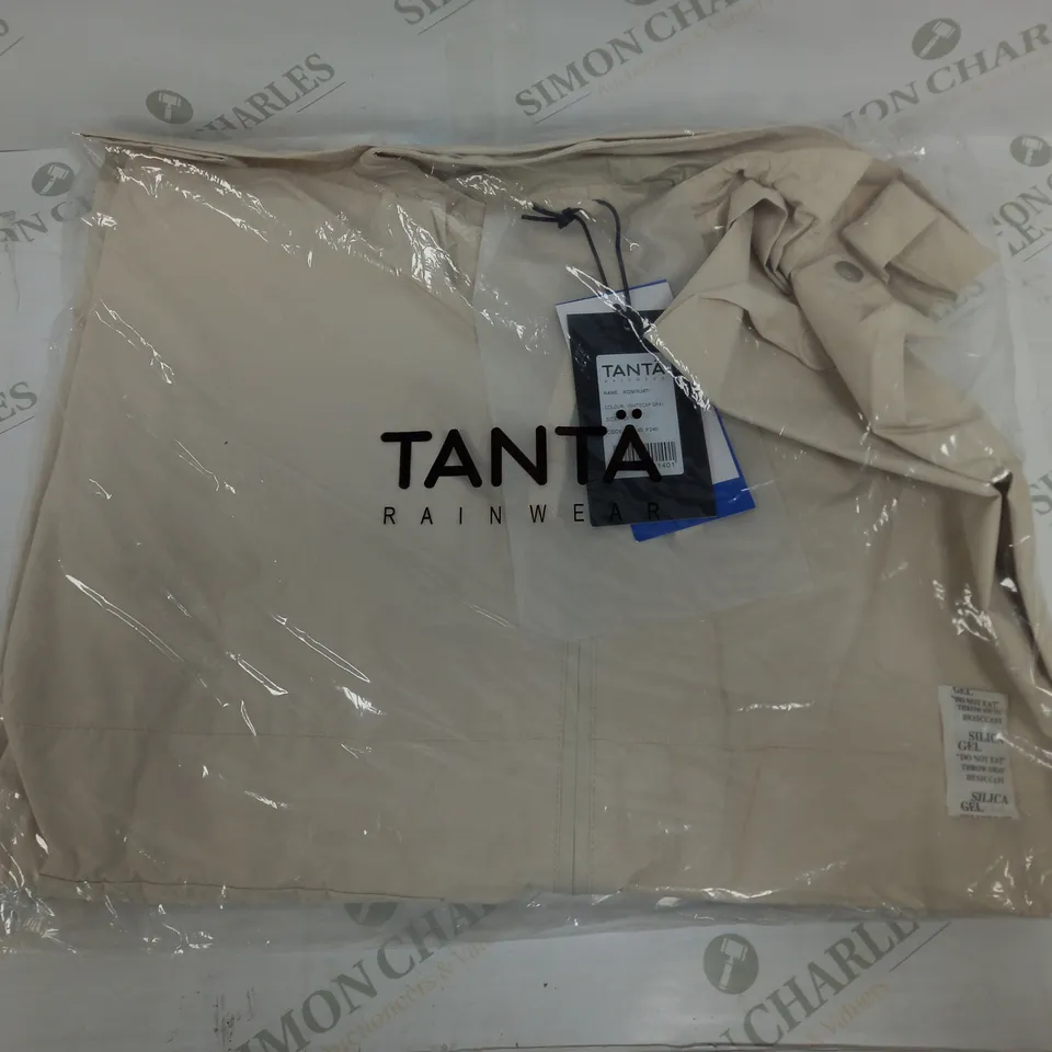TANTA RAINWEAR ROMINJATI RAINCOAT - WHITECAP GREY - SIZE 38