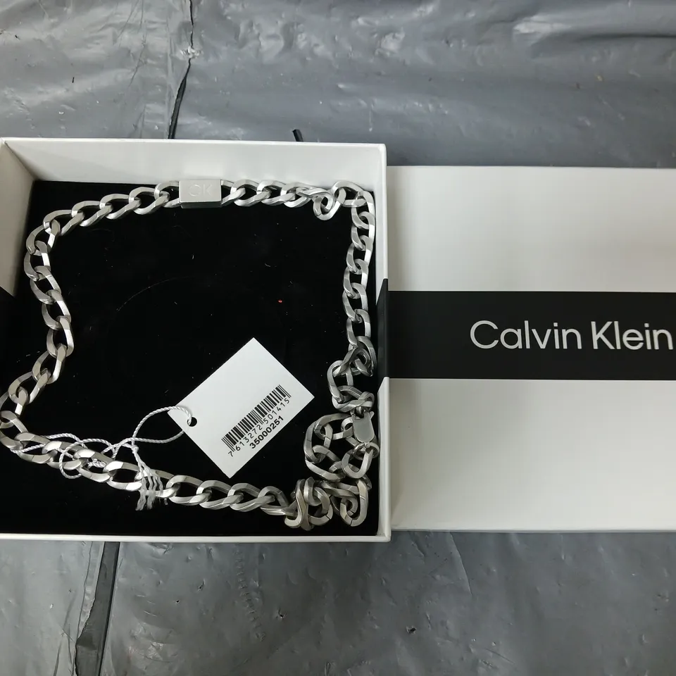 BOXED CALVIN KLEIN MEN'S STEEL CHAIN NECKLACE