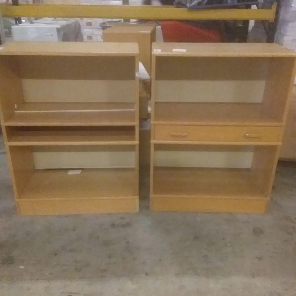X4 WOODEN BOOKCASES