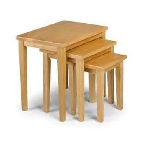 BOXED CLEO NEST OF TABLES - LIGHT OAK (1 BOX)