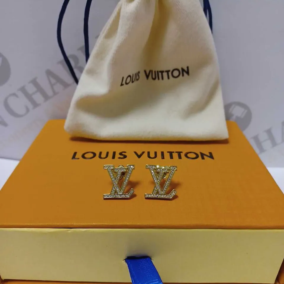 LOUIS VUITTON JEWEL LOGO EARRINGS