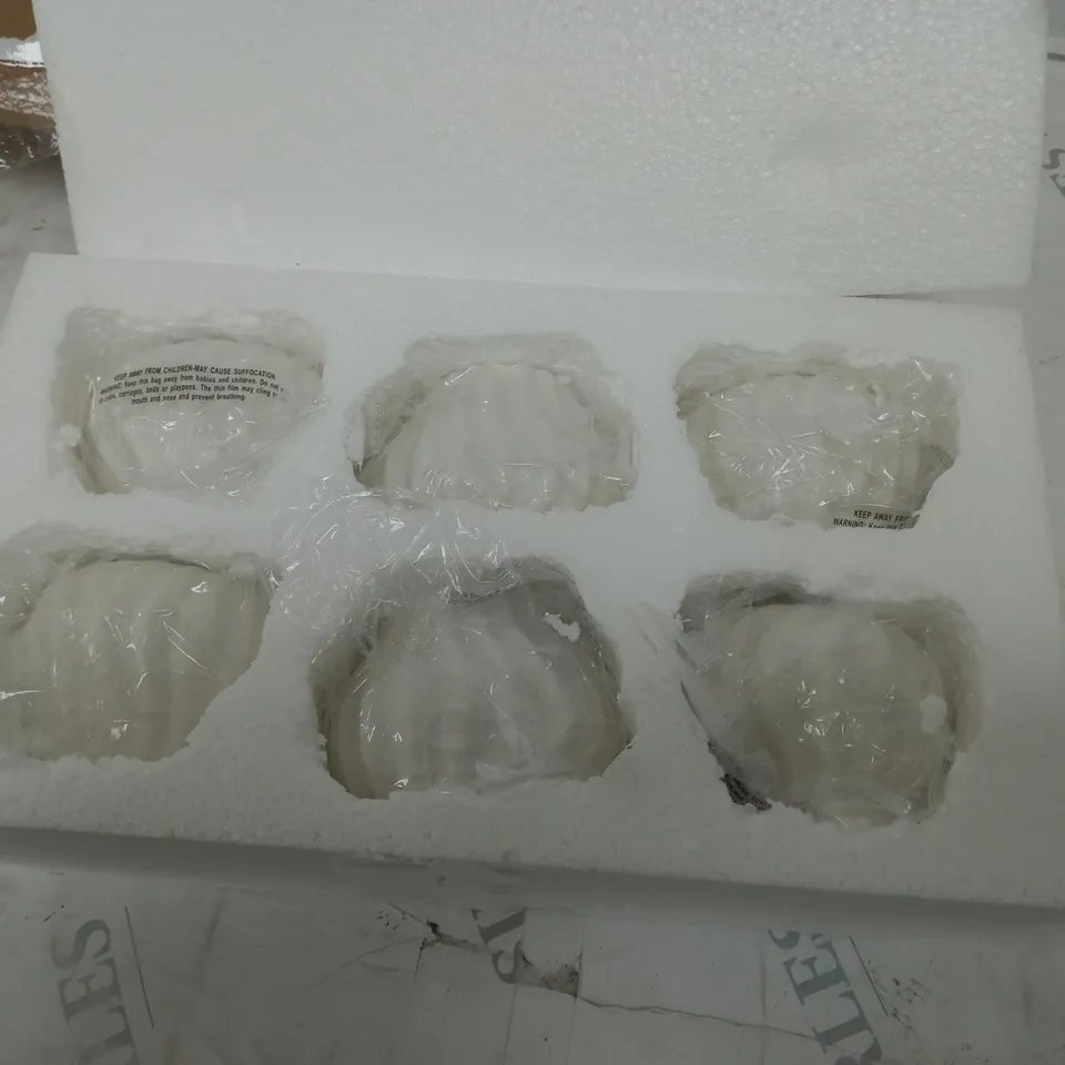 K BY KELLY HOPPEN SET OF 6 CANDLEHOLDERS WITH LED TEALIGHTS