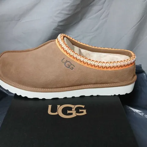UGG TASMAN SLIPPERS – UK 12 (EU 46) – BROWN SUEDE