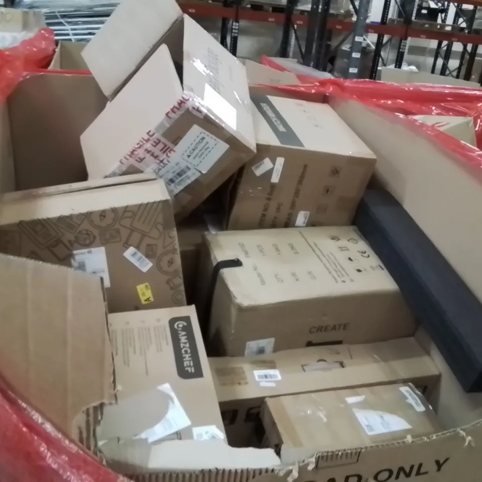 PALLET OF ASSORTED HOUSEHOLD GOODS AND PRODUCTS TO INCLUDE;COFFEE MACHINE,POOL CUE,FISH TANK