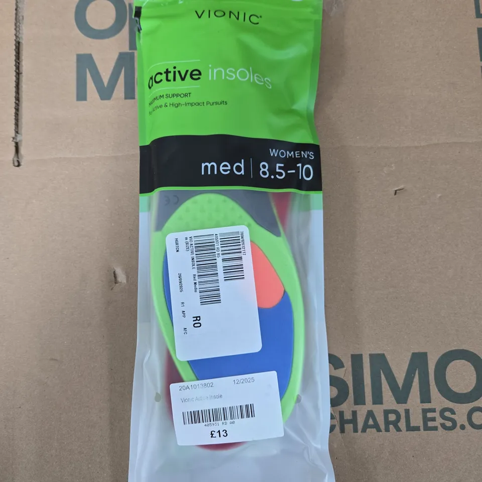 VIONIC ACTIVE INSOLES – WOMEN'S UK 6.5–7.5