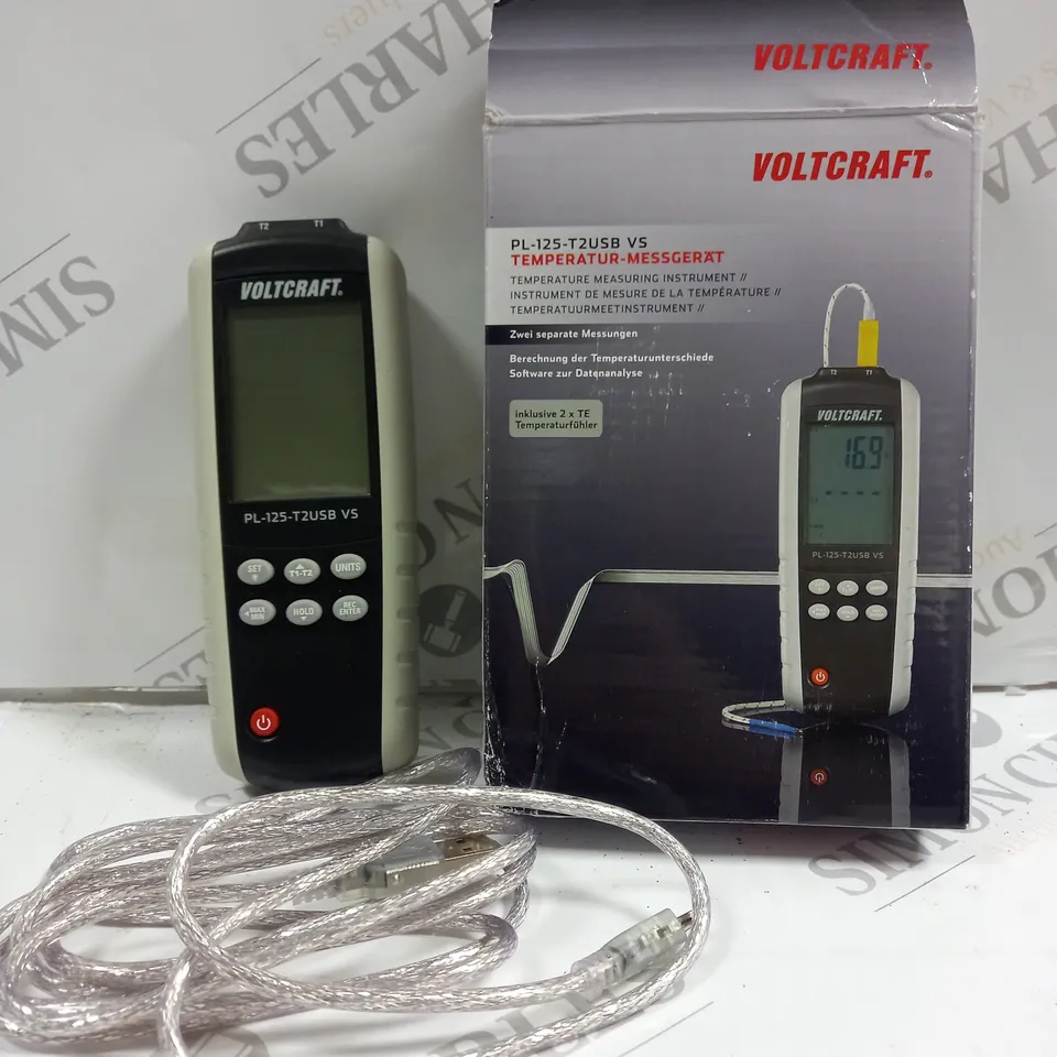VOLTCRAFT PL-125-T4 TYPE K, J DIGITAL THERMOMETER 4 CHANNEL