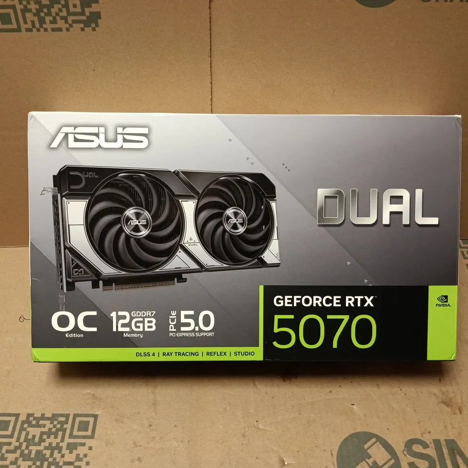 ASUS DUAL GEFORCE RTX 5070 12GB OC EDITION GRAPHICS CARD - BOXED 