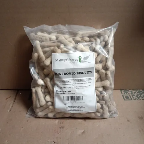 MALTBYS' STORES MINI BONIO BISCUITS 1KG FOR DOGS