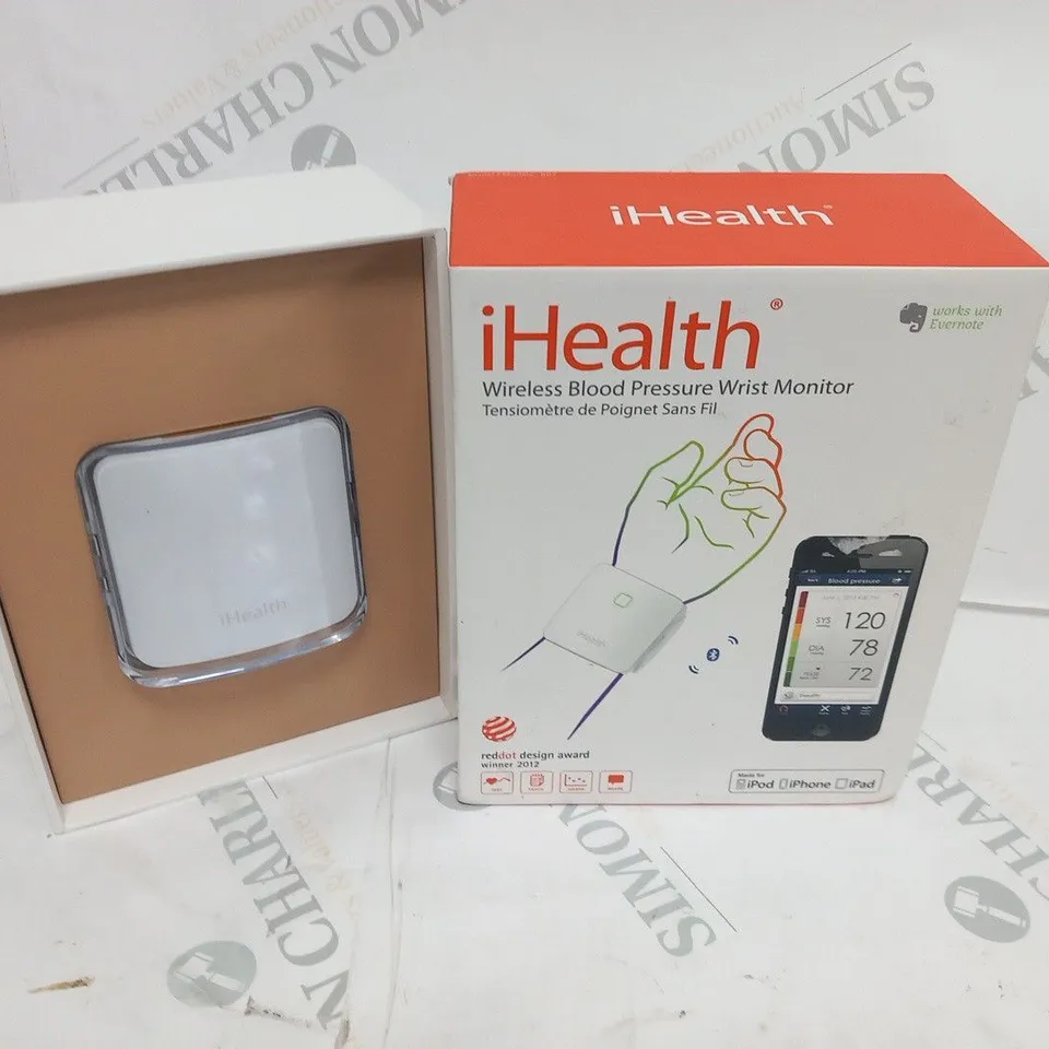 BOXED IHEALTH WIRELESS BLOOD PRESSURE WRIST MONITOR