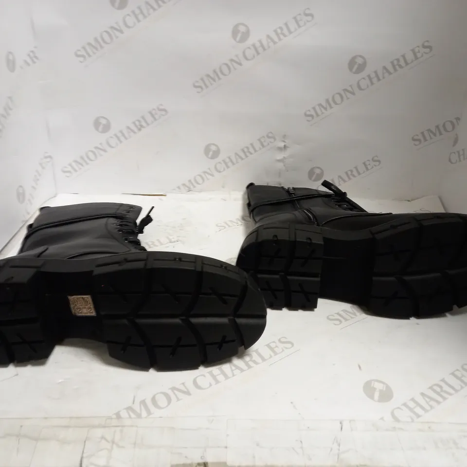 SEASTAR BLUE ITALIAN STYLE BLACK HIGH TOP BOOTS DA78P SIZE 39