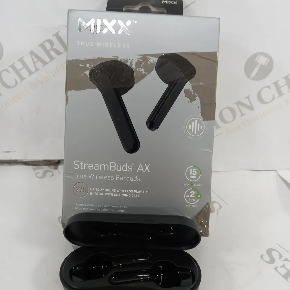 MIXX AUDIO STREAM BUDS AX TRUE WIRELESS EARBUDS - BLACK